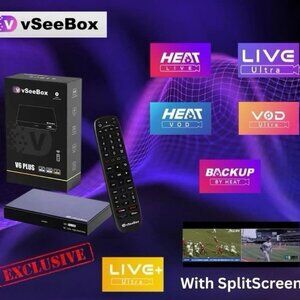vSeeBox V6 Plus 8K Ultra HD TV Box Brand New Sealed Authorized Reseller